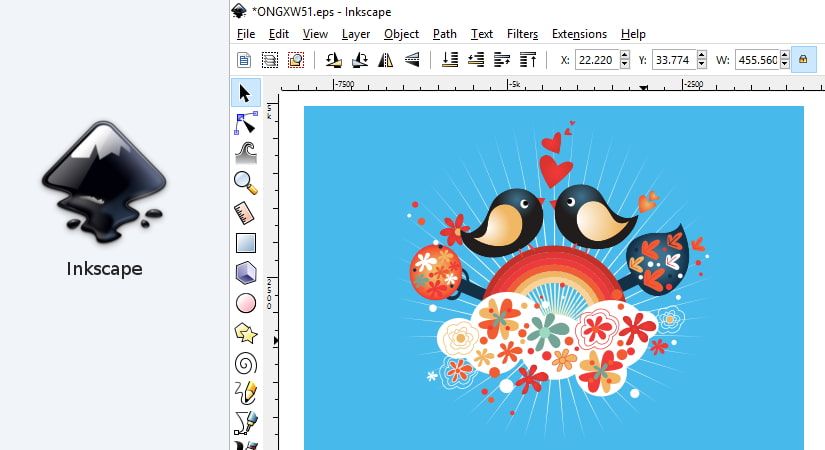 Basit grafik programı, inkscape